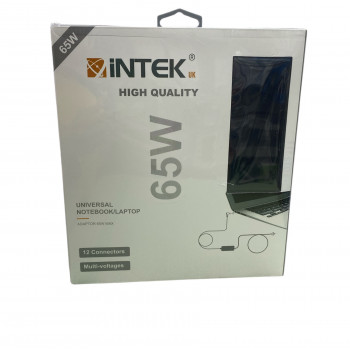 INTEK 65W Universal Laptop Charger 12X Tips 